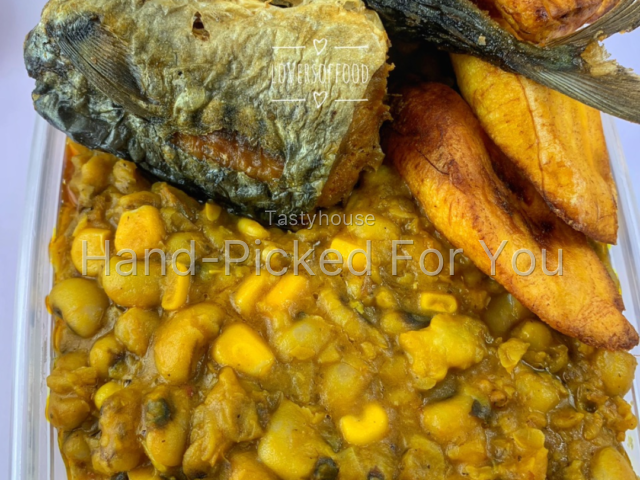 1.4 litter Beans and sweet corn porridge