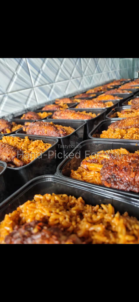 Smokey party jollof with plantain x turkey