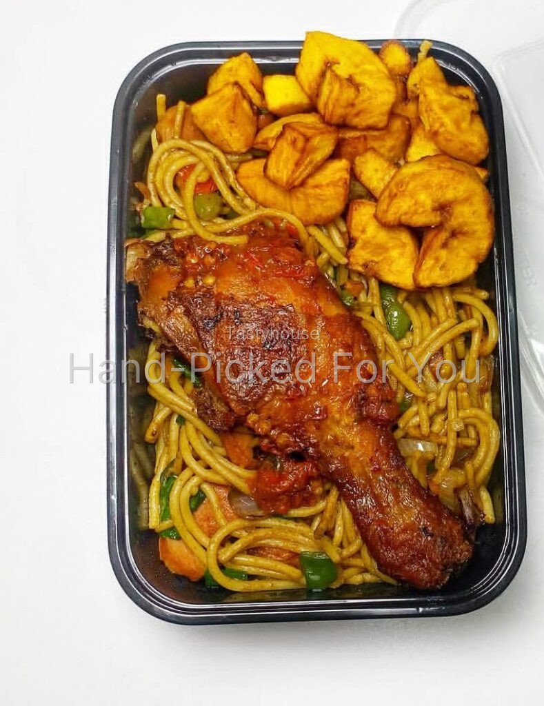 STIR FRIED SPAGHETTI x CHICKEN x PLANTAIN