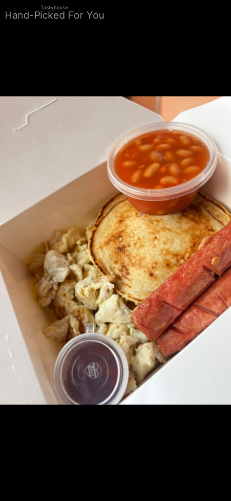 Savory pancake stack