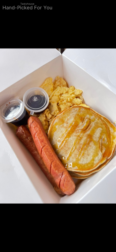 Savory pancake stack