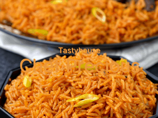 Basmati Jollof Rice x peppered Chicken
