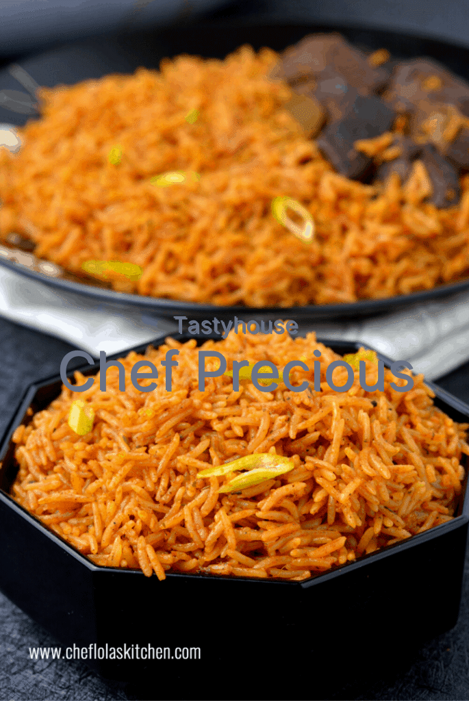 Basmati Jollof Rice x peppered Chicken