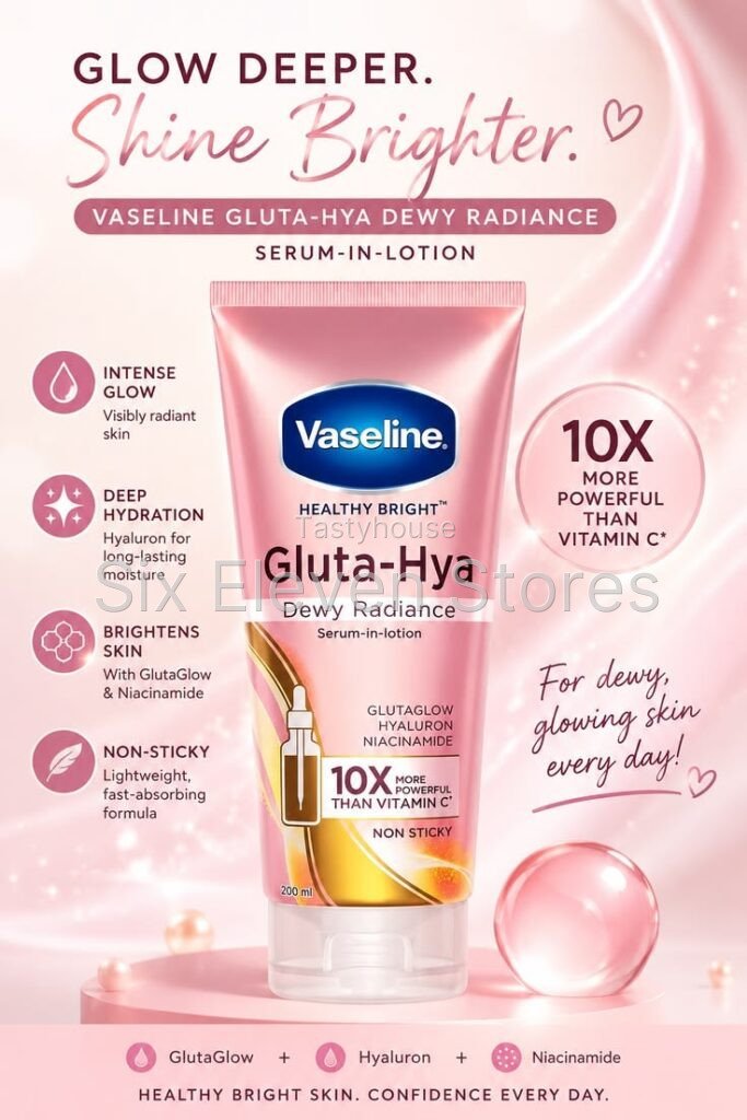 Vaseline Gluta-Hya Dewy Radiance Serum Burst Lotion 200 ml