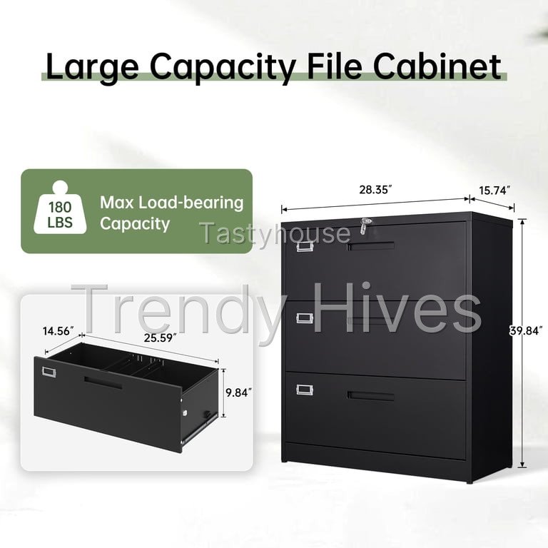 STANI Lateral File Cabinet with Lock