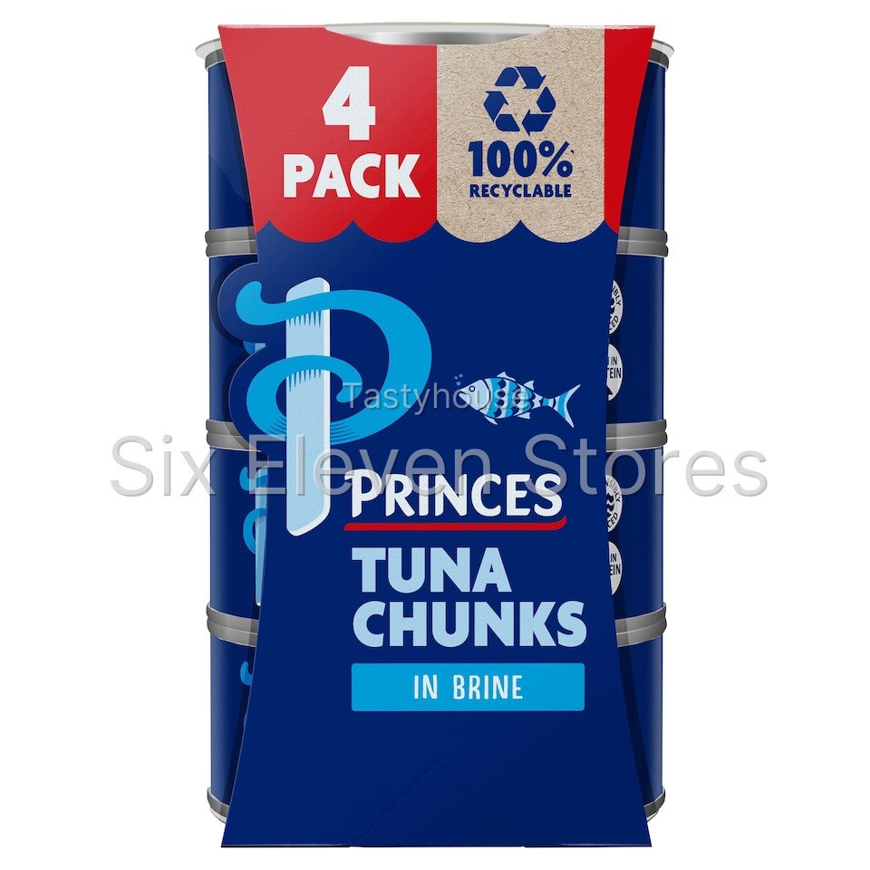 Princes Tuna Chunks In Brine 4X145g