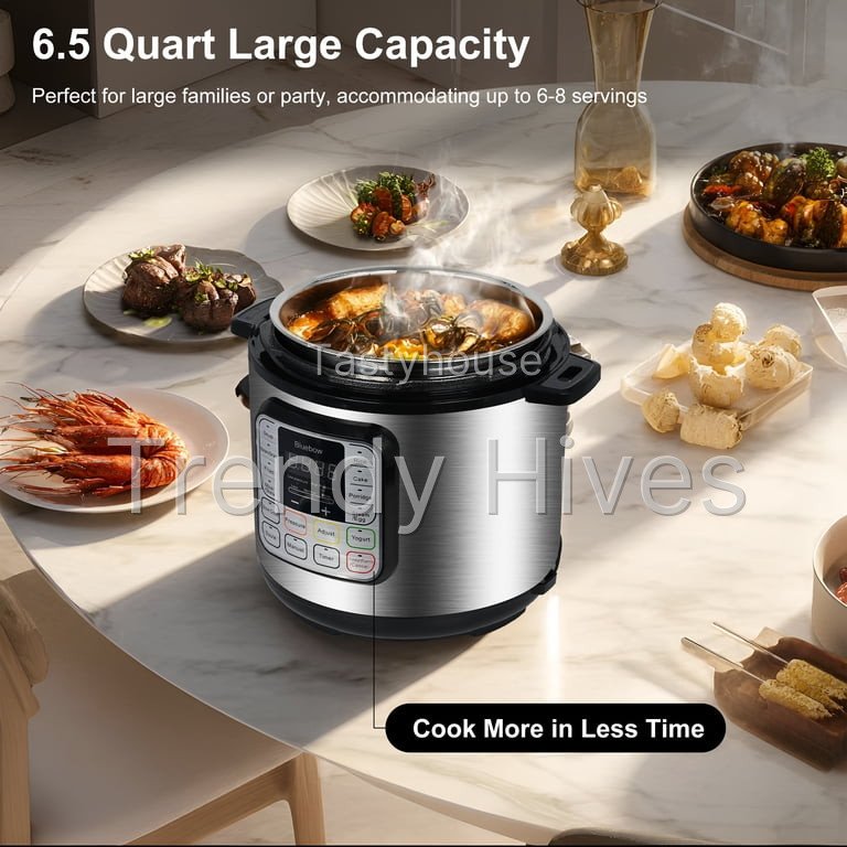 Bluebow 6.5 Quart Electric Pressure Cooker