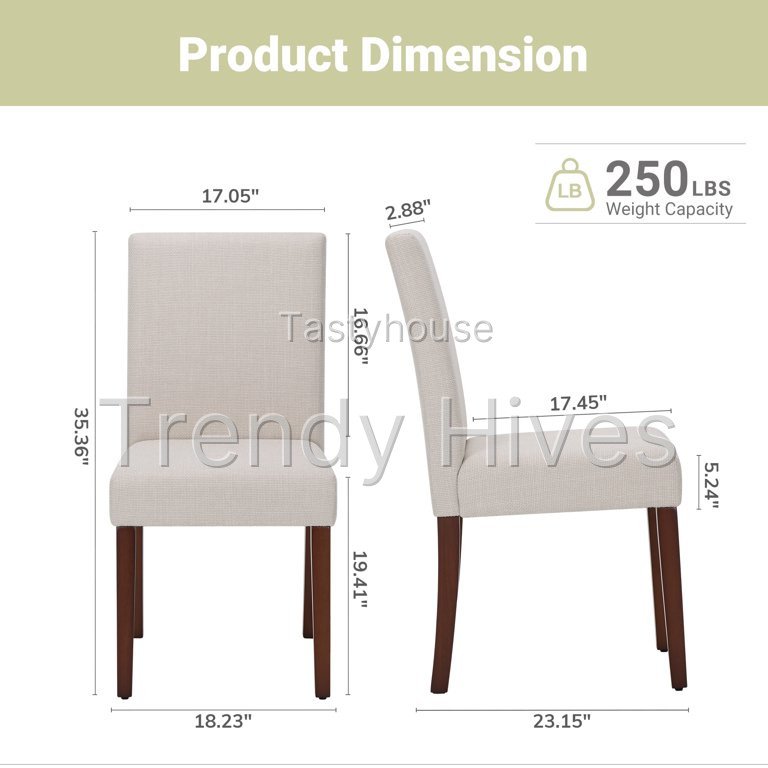 Upholstered Fabric Dining Chairs