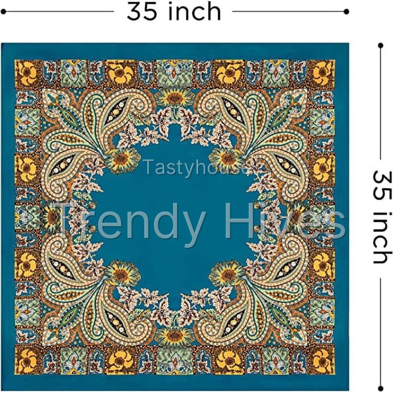 HBlife Women’s Satin Head Scarf, 4-Piece Multicolor Bandana Scarf Pack