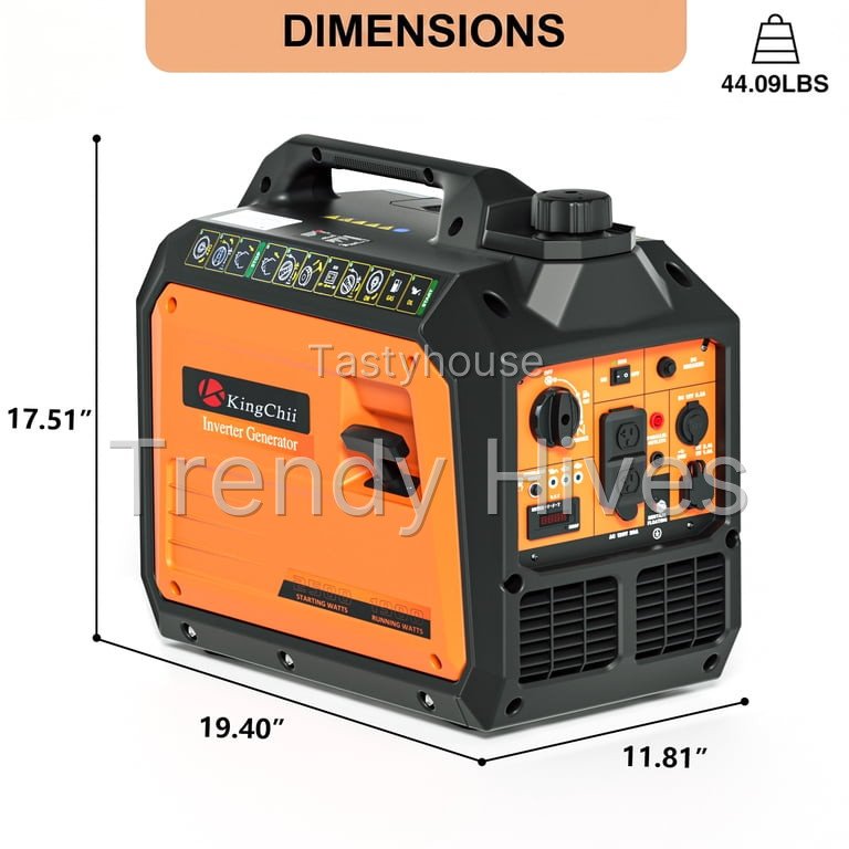 KingChii 2500W Portable Inverter Generator