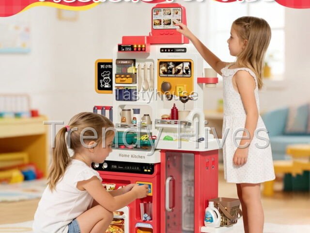 JoyStone 78PCS Large Kids Play Kitchen Set for Toddlers