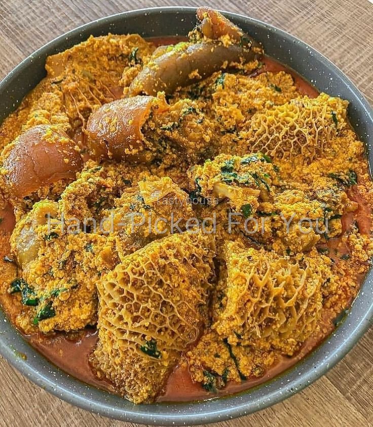 Egusi Soup with Choice of Swallow & Protein