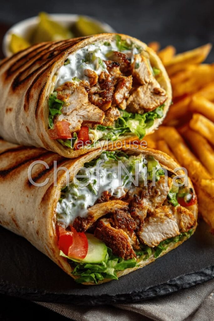 Classic Chicken Shawarma with Fries & Drink