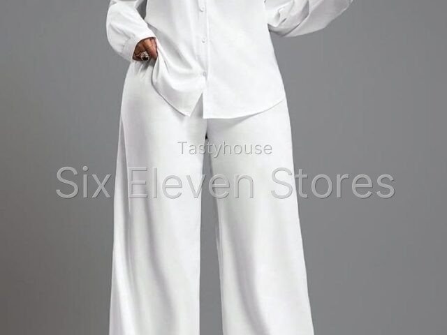 Women’s white Two-Piece Suit Set