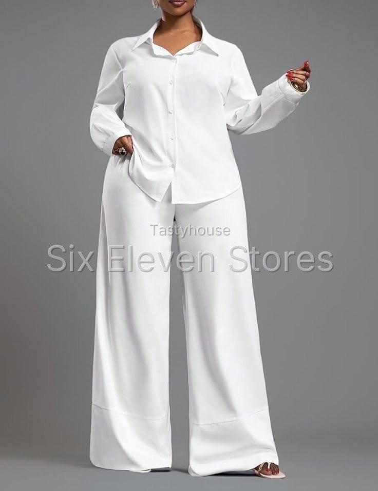 Women’s white Two-Piece Suit Set