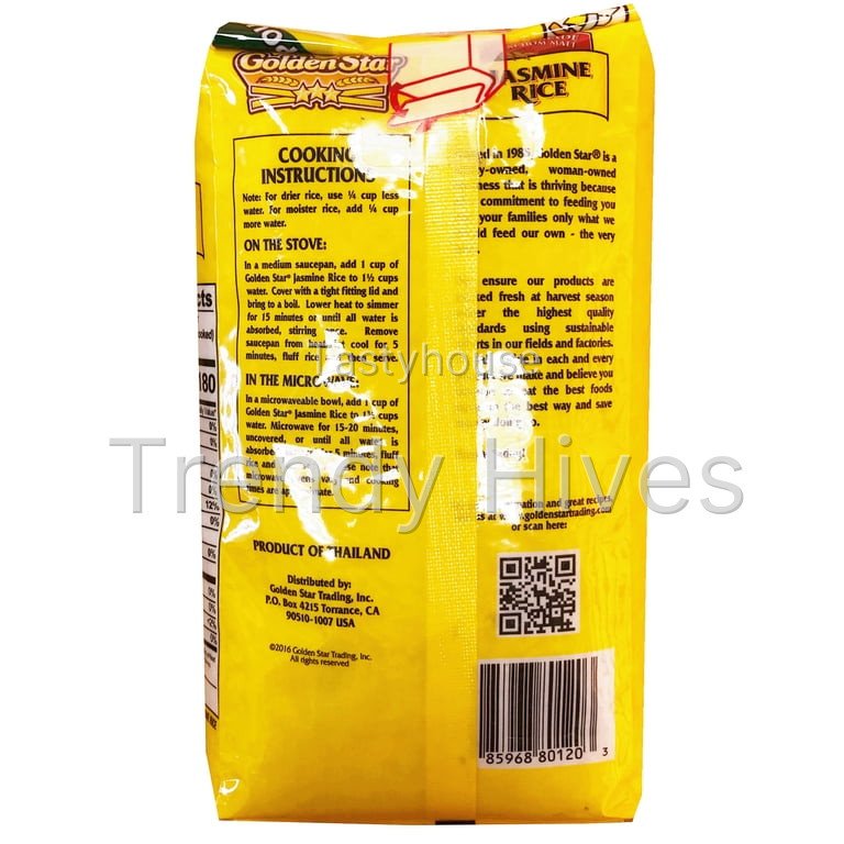 Golden Star Prime Grade Thai Hom Mali Jasmine Rice