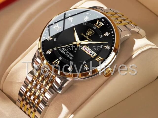 POEDAGAR Fashion Date Quartz Men Watches