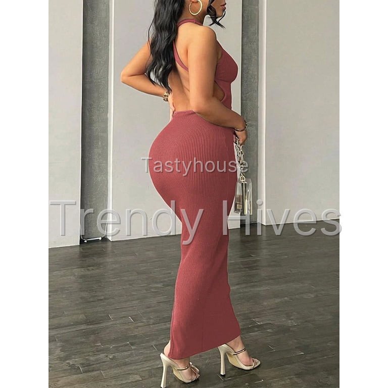 Women Summer Sexy Bodycon Maxi Dress Casual Long Dresses