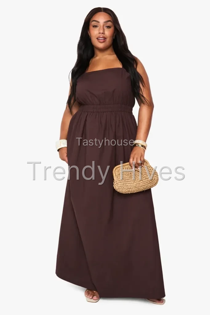 Cotton Poplin Midaxi Dress