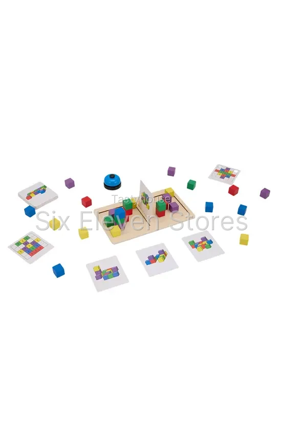 Kids Wooden Montessori Interactive Battle Building Blocks Set