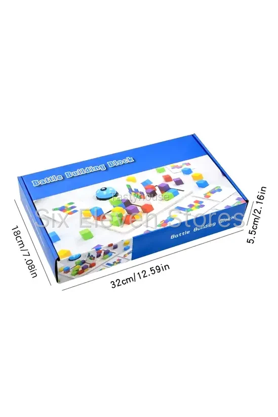 Kids Wooden Montessori Interactive Battle Building Blocks Set