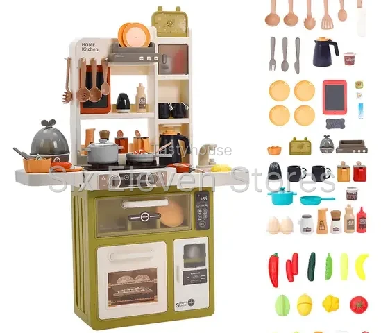 Realistic Pretend Play Kitchen Set