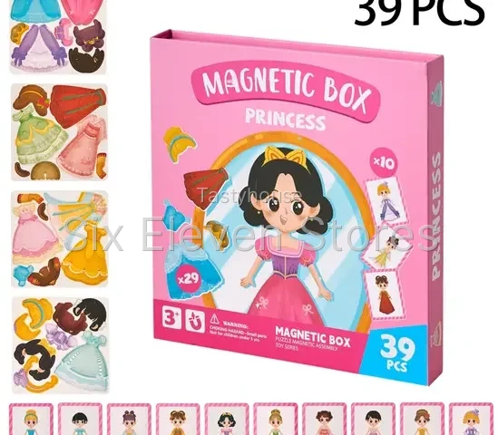 Princess-Themed Magnetic Dress-Up Puzzle Toy Set