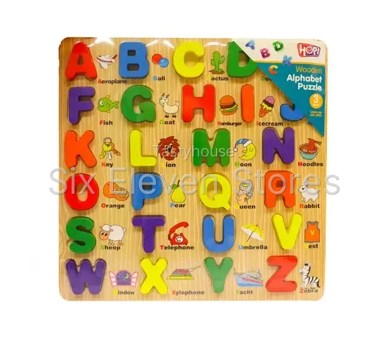 Wooden Alphabet Puzzle Board ABC Toy.