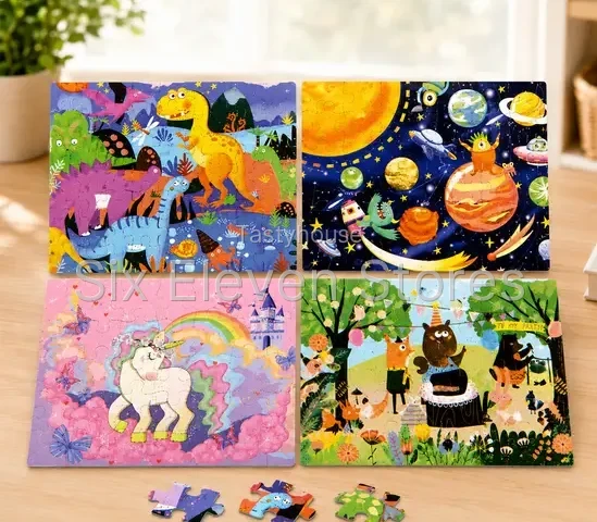 Voltico 4-in-1 Progressive Jigsaw Puzzle Set