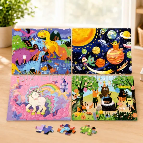 Voltico 4-in-1 Progressive Jigsaw Puzzle Set