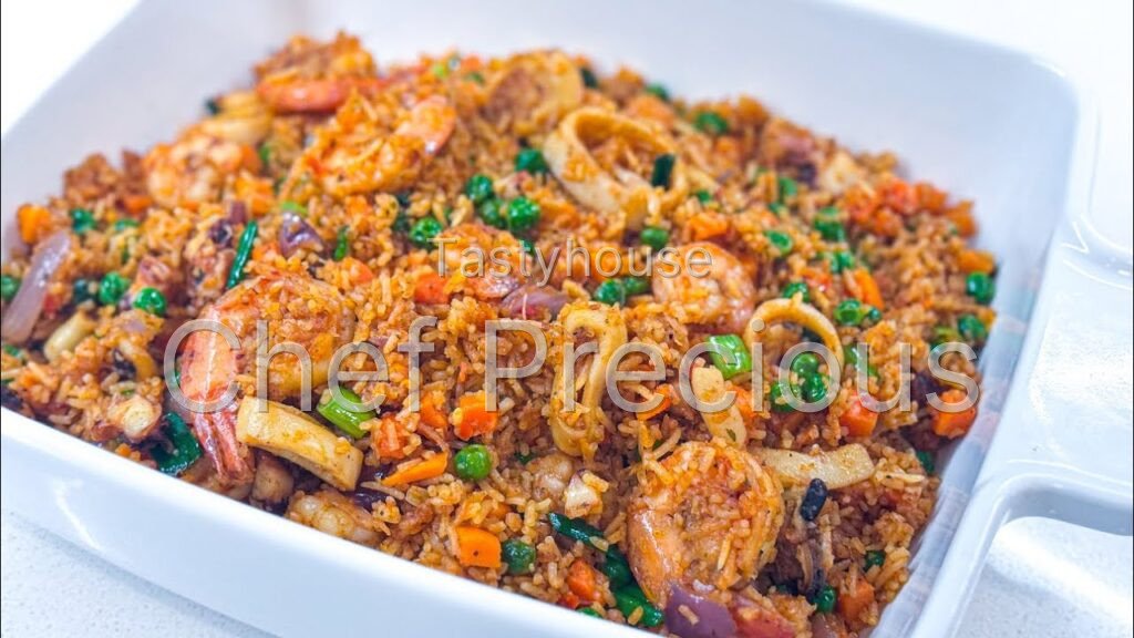 Seafood Jollof Rice