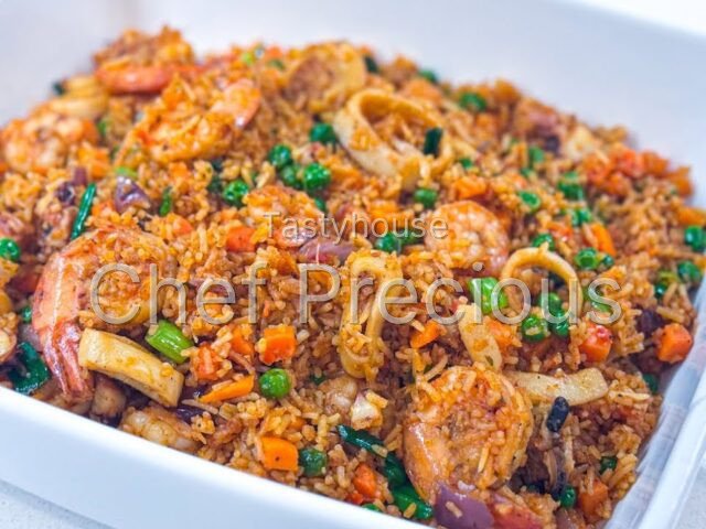 Seafood Jollof Rice