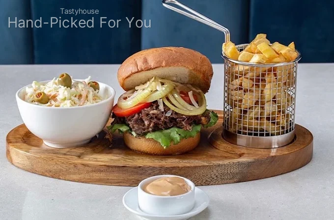 Chicken Burger with Fries & Coleslaw