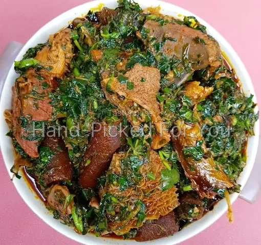 Vegetable Soup with Choice of Swallow & Protein