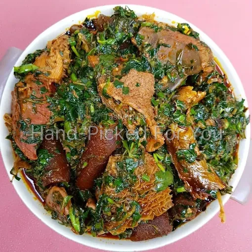 Vegetable Soup with Choice of Swallow & Protein