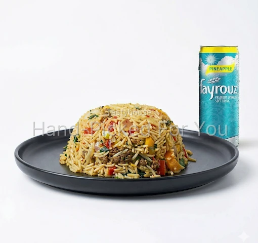 Beef-Stir Fried Rice + Fayrouz